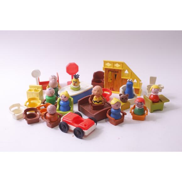 Fisher Price, Little People, Flawed, Lot, PVC, Toys Small, PVC Figure, Lot, Vint - Picture 1 of 3